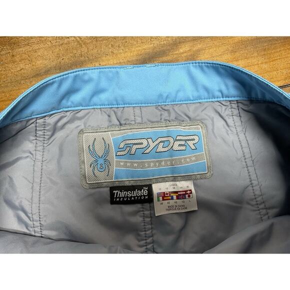 SPYDER Womens 10 Ski Pants Blue Thinsulate Insolated Bootcut Snow Winter - Picture 10 of 16